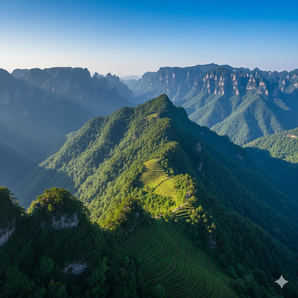 山峦叠翠